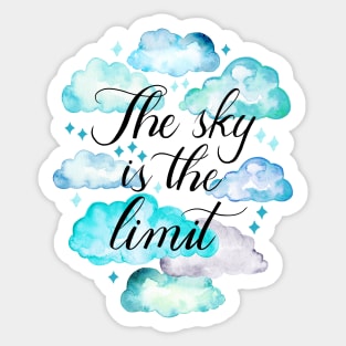 The Sky Is The Limit (Blue Version) Sticker